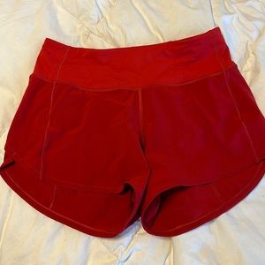 lululemon - speed up mid-rise lined shorts 4” size 4 tall